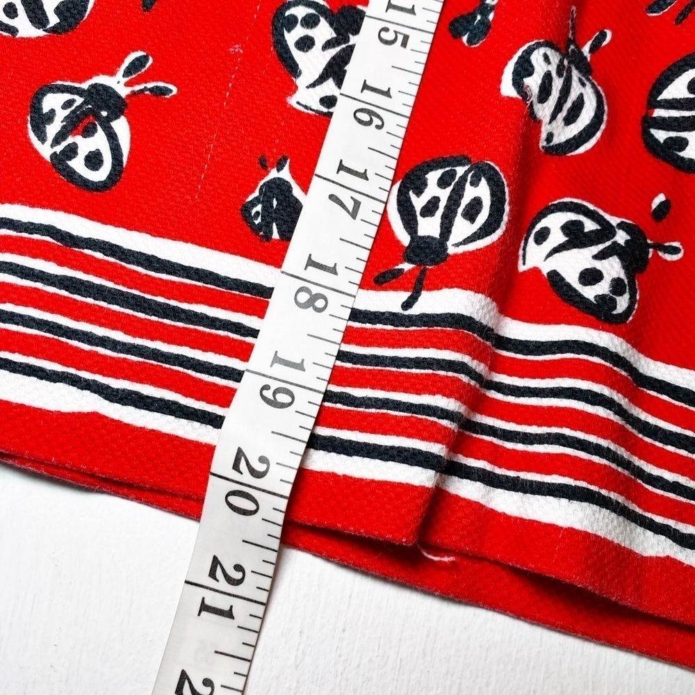 Talbots Vintage Novelty Print Ladybug Printed Pencil Skirt - Picture 13 of 14